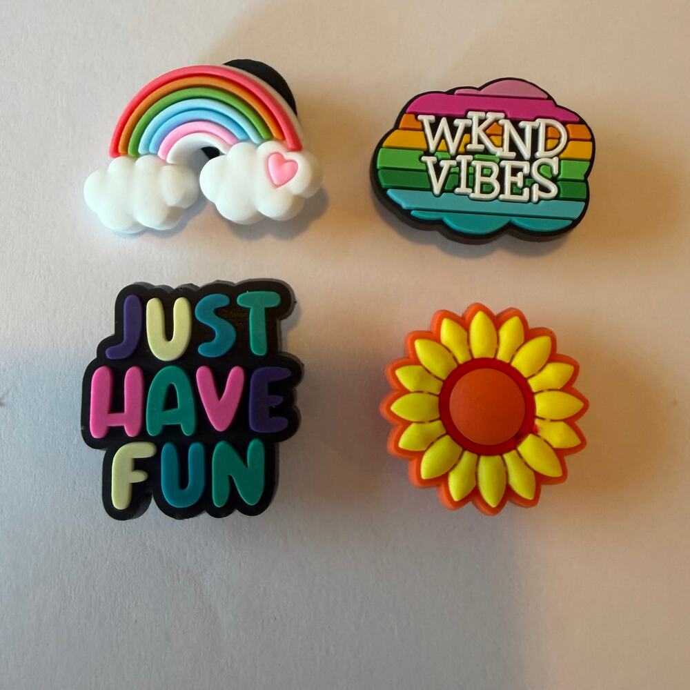 Bogg Bag Bits, Charms, Accessories Set of 4 Weekend Vibes New No Tags